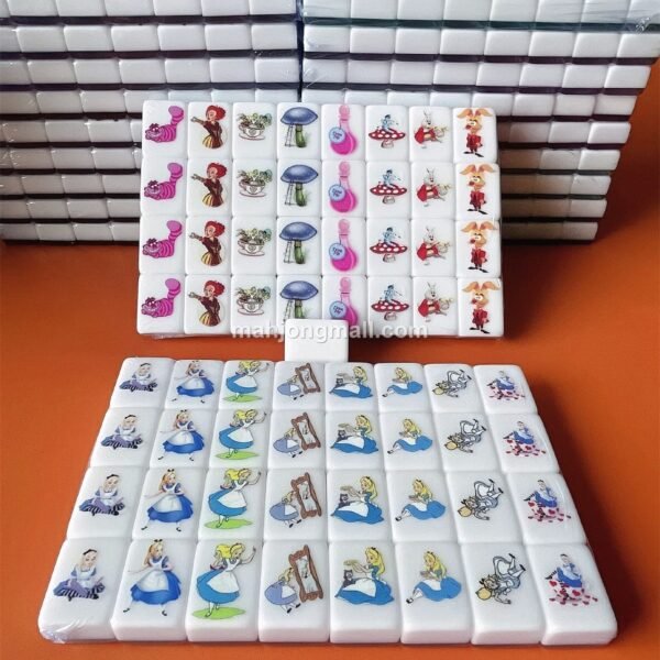 (Alice) XL Seaside Escape Mahjong Tiles Game Customized Set, Tiktok Viral ASMR Funny Game For Any Age Two Players Puzzle Board Party Game Gift