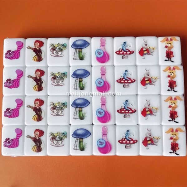 (Alice) XL Seaside Escape Mahjong Tiles Game Customized Set, Tiktok Viral ASMR Funny Game For Any Age Two Players Puzzle Board Party Game Gift