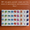 (inside out2) XL Seaside Escape Mahjong Tiles Game Customized Set, Tiktok Viral ASMR Funny Game For Any Age Two Players Puzzle Board Party Game Gift