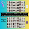 (Horror set vs Horror Doll) XL Seaside Escape Mahjong Tiles Game Customized Set, Tiktok Viral ASMR Funny Game For Any Age Two Players Puzzle Board Party Game Gift