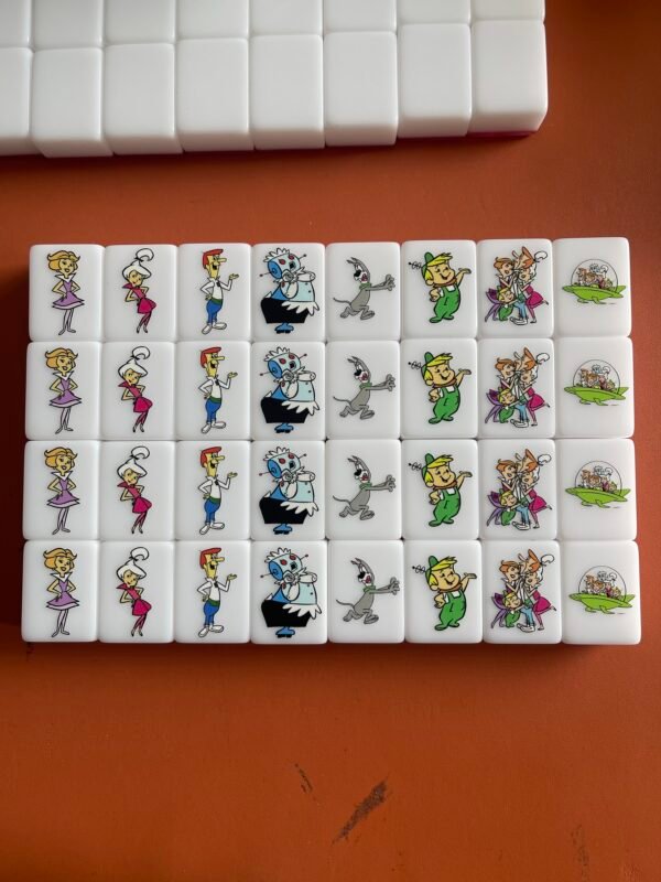 (The Jetsons vs The Flintstones) XL Seaside Game Customized 65 Set, Tiktok Viral ASMR Funny Game For Any Age Two Players Puzzle Board Party Game Gifts