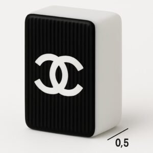 Custom-engraved Chanl-themed American Mahjong Set for Ronni. Customized box and mahjong accessories. All costs included.