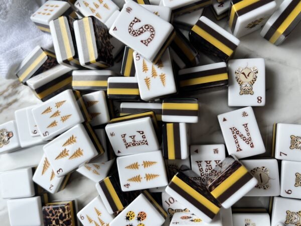 04_leopard-american-mahjong-set Luxury Leopard American Mahjong Set, 1.2'' 160 Engraved Tiles, Black Gold Mahjong Gift