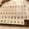 14_leopard-american-mahjong-set Luxury Leopard American Mahjong Set, 1.2'' 160 Engraved Tiles, Black Gold Mahjong Gift